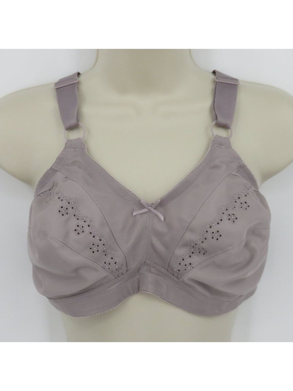 WonderBra Women 42C W2620 Classic Support Wireless Bra Purple Gray Unlined